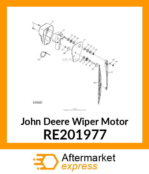 WIPER MOTOR RE201977