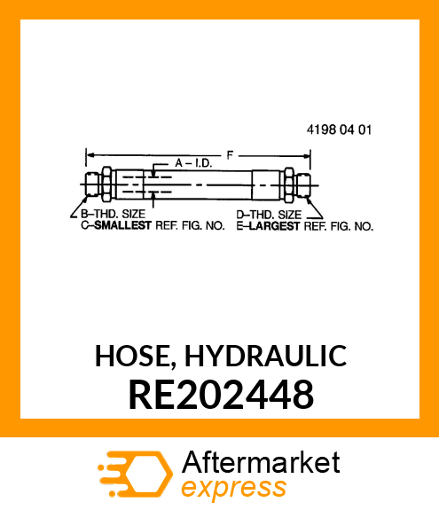 HOSE, HYDRAULIC RE202448