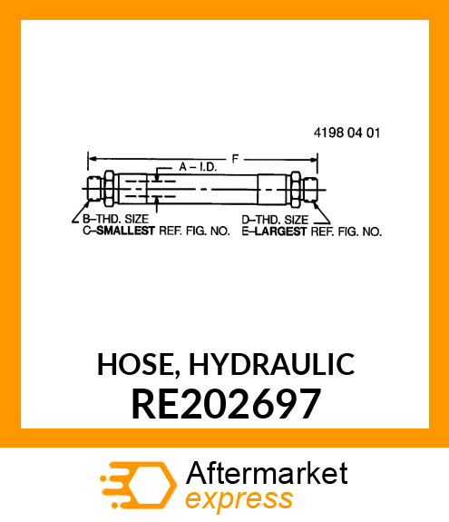 HOSE, HYDRAULIC RE202697