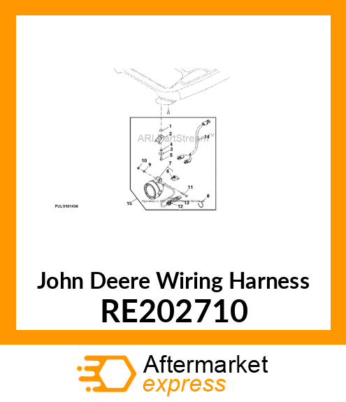 WIRING HARNESS, ADDITIONAL CAB WO RE202710