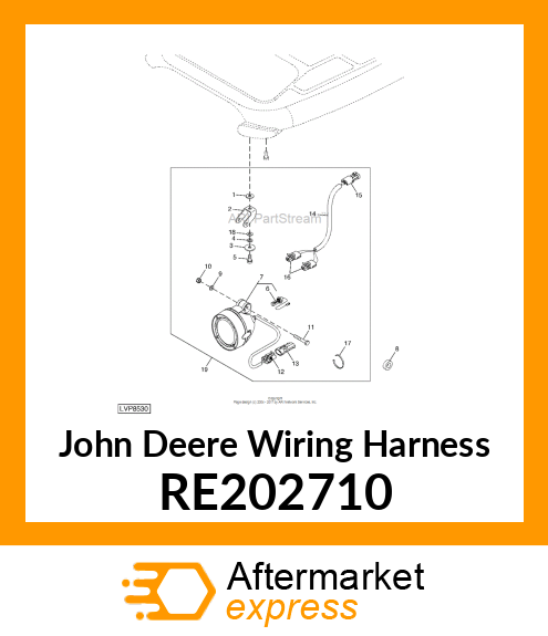 WIRING HARNESS, ADDITIONAL CAB WO RE202710