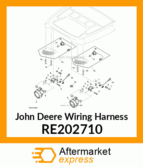 WIRING HARNESS, ADDITIONAL CAB WO RE202710