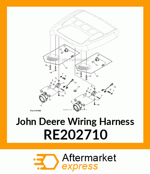 WIRING HARNESS, ADDITIONAL CAB WO RE202710