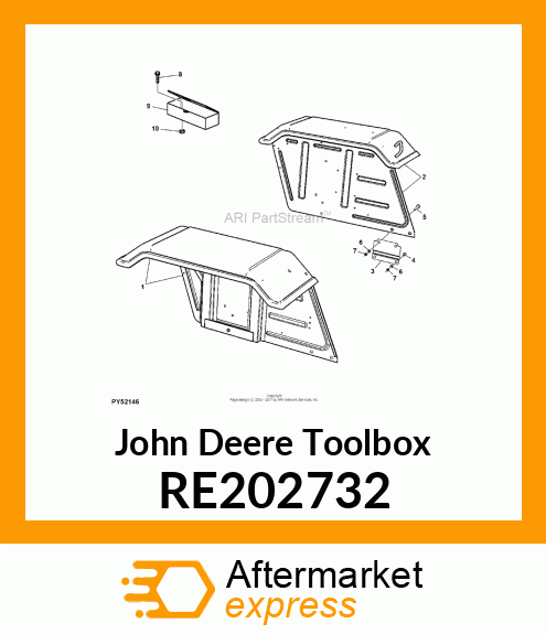 TOOLBOX, SHEETMETAL RE202732