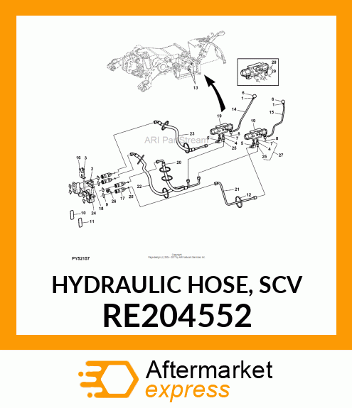 HYDRAULIC HOSE, SCV RE204552