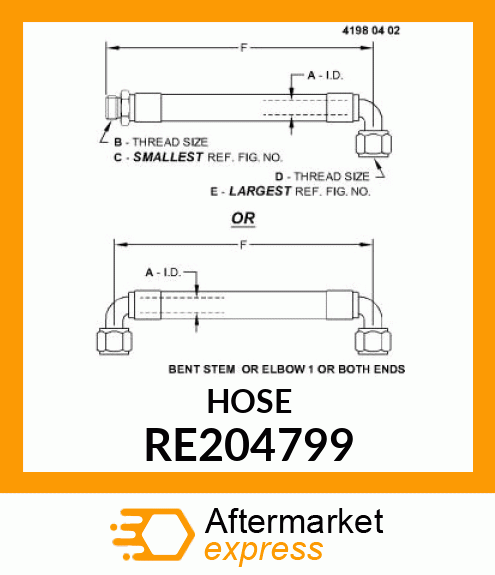 HYDRAULIC HOSE RE204799