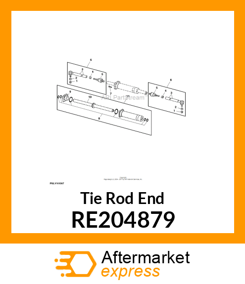 TIE ROD END, INNER RE204879