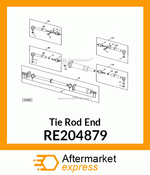 TIE ROD END, INNER RE204879