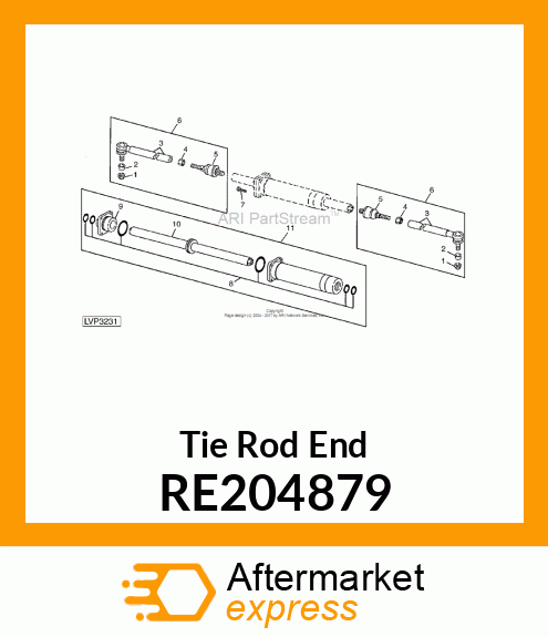 TIE ROD END, INNER RE204879