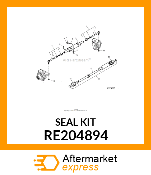 HYDRAULIC CYLINDER KIT, STEERING CY RE204894