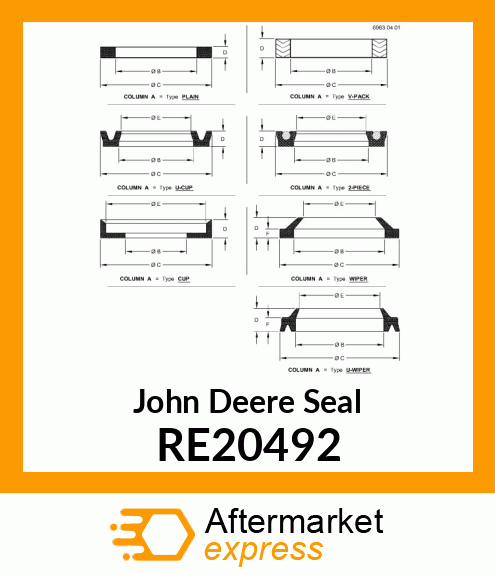 SEAL, BUFFER ASSEM. RE20492