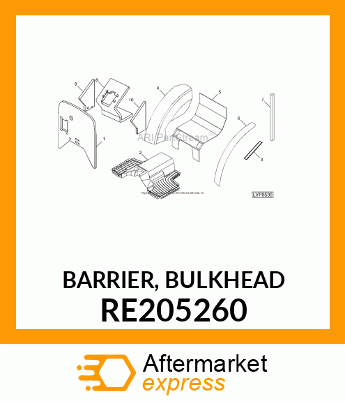 BARRIER, BULKHEAD RE205260