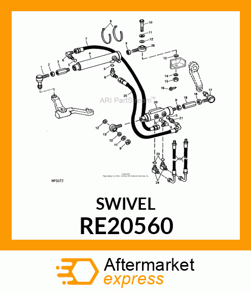 END, ROD AND SPHERICAL BEARING RE20560