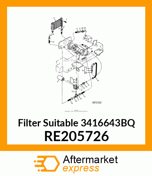 FILTER, TRANS W/REMOVAL SOCKET RE205726