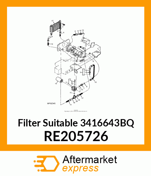 FILTER, TRANS W/REMOVAL SOCKET RE205726