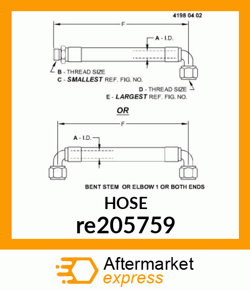 HYDRAULIC HOSE re205759