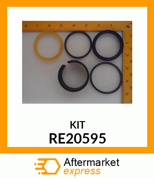 KIT, ROD SEAL, 50 DIA RE20595