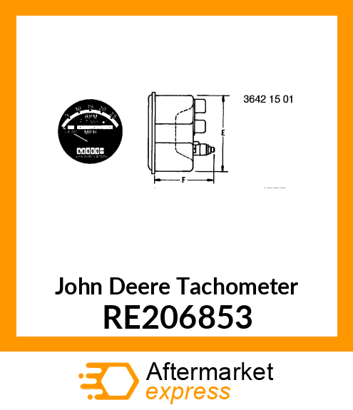 TACHOMETER RE206853