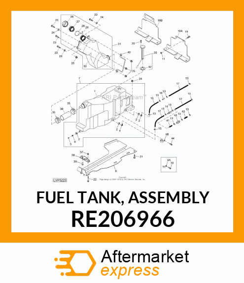 FUEL TANK, ASSEMBLY RE206966