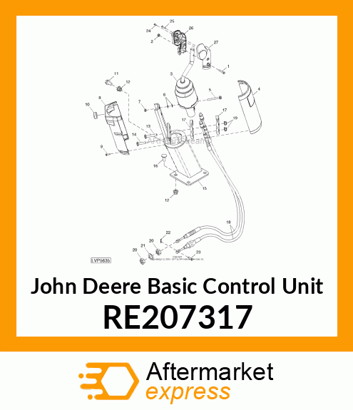 BASIC CONTROL UNIT, JOYSTICK, ASSEM RE207317