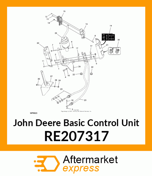 BASIC CONTROL UNIT, JOYSTICK, ASSEM RE207317