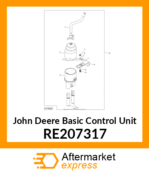 BASIC CONTROL UNIT, JOYSTICK, ASSEM RE207317