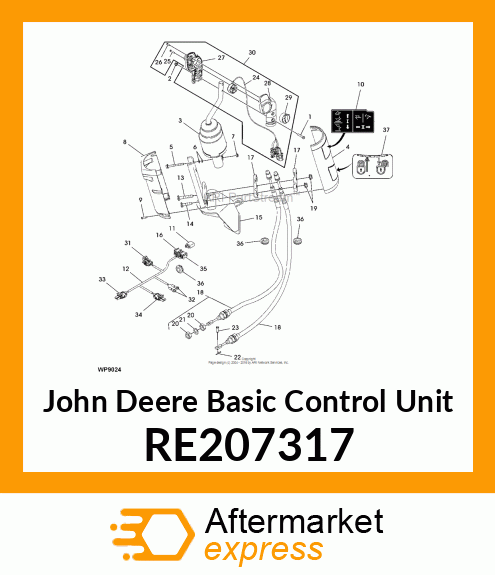 BASIC CONTROL UNIT, JOYSTICK, ASSEM RE207317