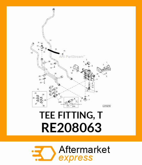 TEE FITTING, T RE208063