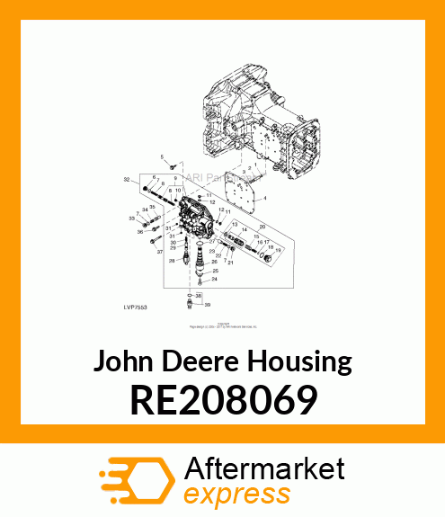 HOUSING, EH REVERSER ASSEMBLY PR/P RE208069