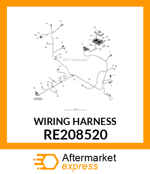 CHASSIS WIRING HARNESS, IOOS PLATFO RE208520