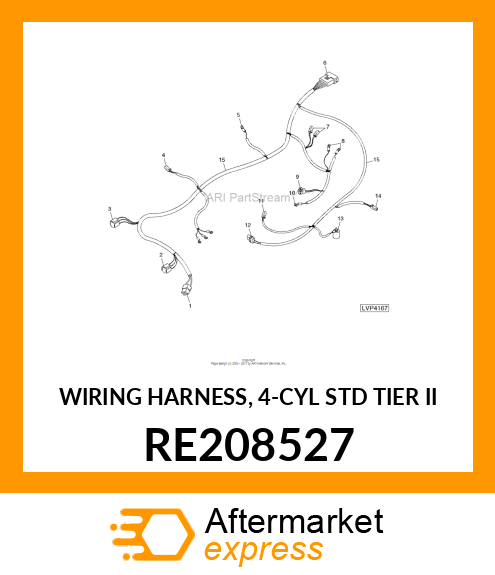 WIRING HARNESS, 4 RE208527