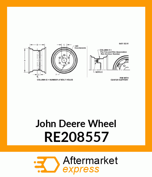 WHEEL, W18AX38, 10B 2P 12.7D 5.7R RE208557