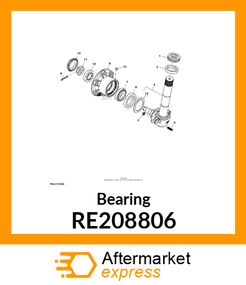 BEARING, TAPER RE208806