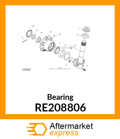 BEARING, TAPER RE208806