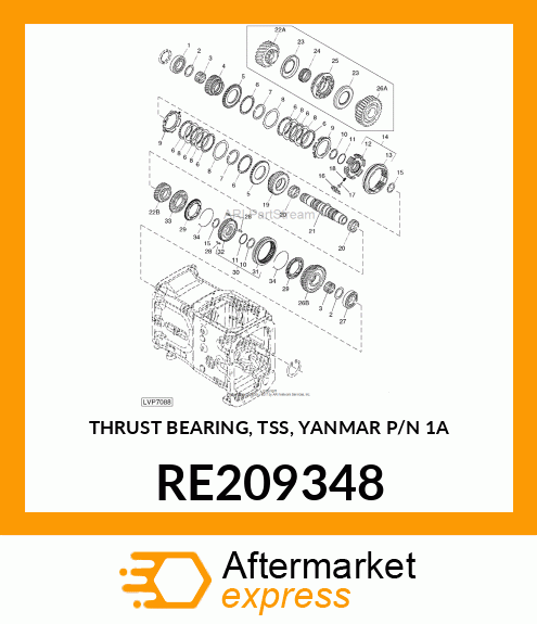 THRUST BEARING, TSS, YANMAR P/N 1A RE209348