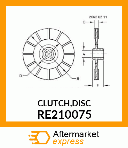 CLUTCH DISK RE210075