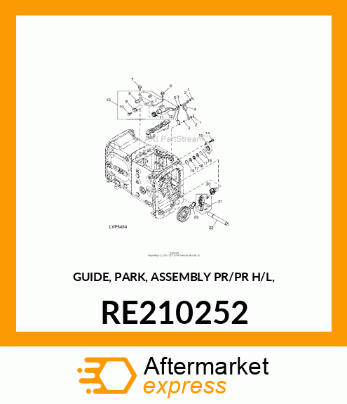 GUIDE, PARK, ASSEMBLY PR/PR H/L, RE210252