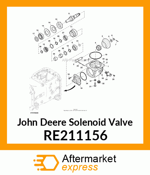 SOLENOID VALVE, VALVE,3 RE211156