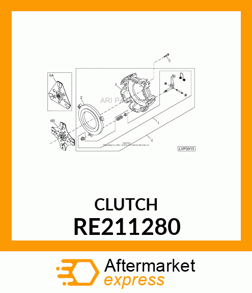 CLUTCH, SINGLE RE211280