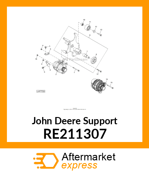 SUPPORT, ACCESSORY DRIVE, ASSEMBLY RE211307