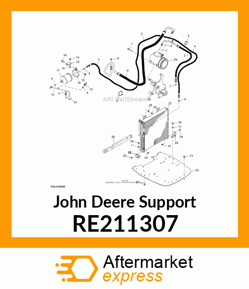 SUPPORT, ACCESSORY DRIVE, ASSEMBLY RE211307