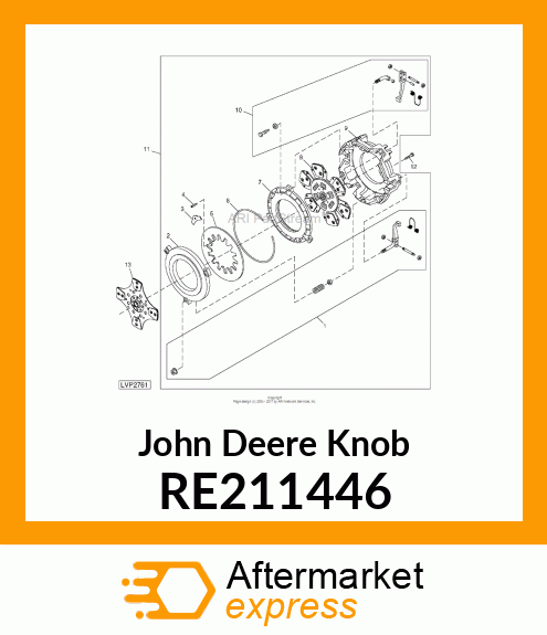 KNOB, KNOB, SELECTABLE DETENT, KIT RE211446