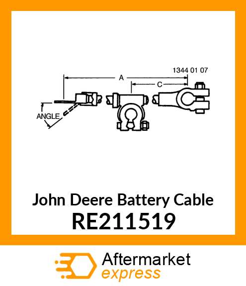 BATTERY CABLE, NEGATIVE RE211519