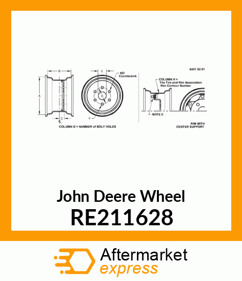 WHEEL, W18AX38, 10B 2P 12.7 RE211628