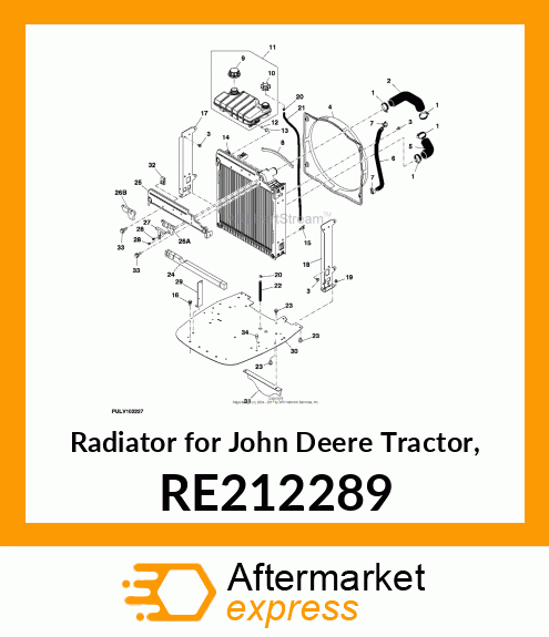 RADIATOR, ASSEMBLY RE212289