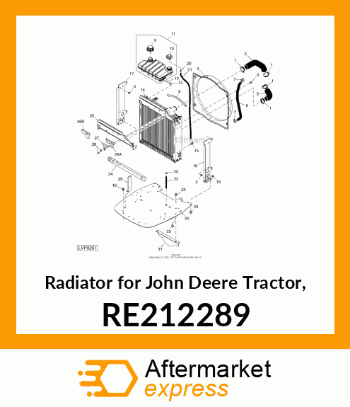 RADIATOR, ASSEMBLY RE212289