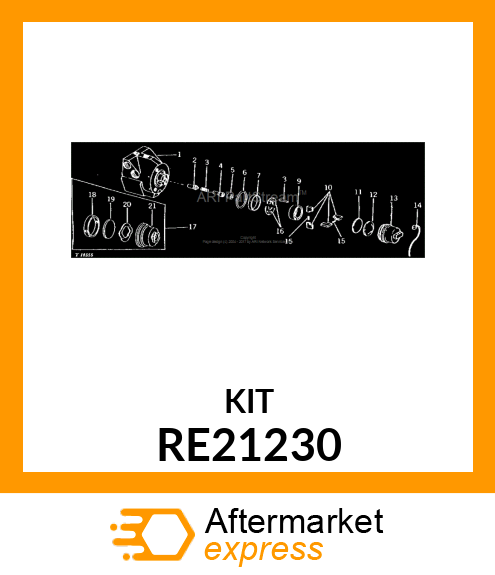 Kit - KIT, OVERHAUL GASKET RE21230