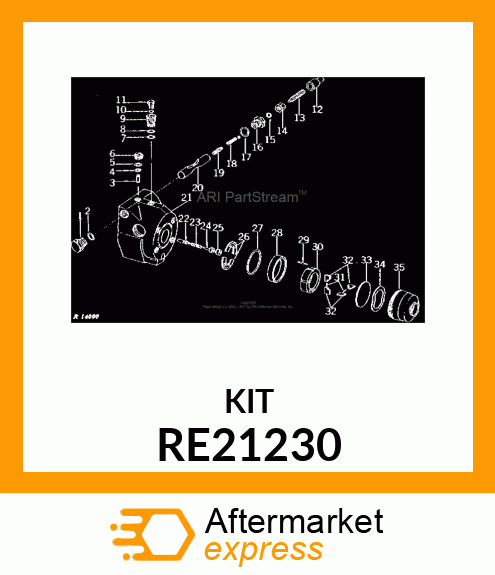 Kit - KIT, OVERHAUL GASKET RE21230