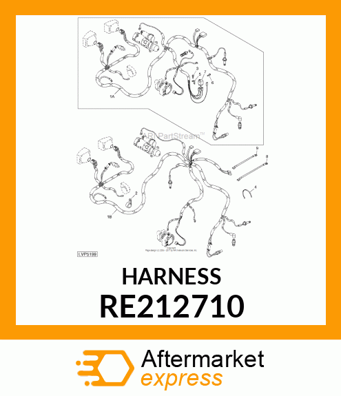 WIRING HARNESS, FRONT, (3 CYLINDER) RE212710