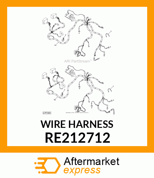 WIRING HARNESS, FRONT, (4 CYLINDER) RE212712